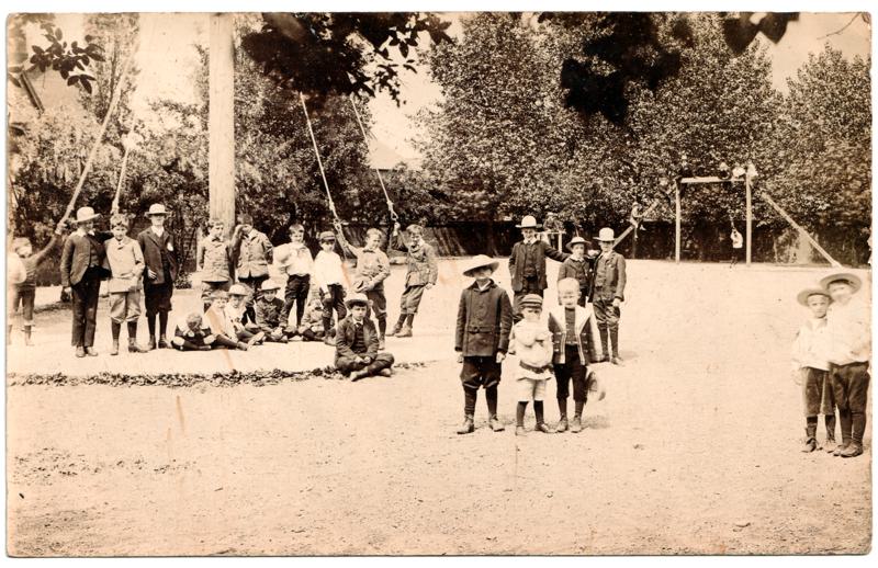 The front of an old postcard. The postcard is of Abingdon: Other local interest