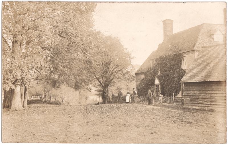 The front of an old postcard. The postcard is of Abingdon: Other local interest