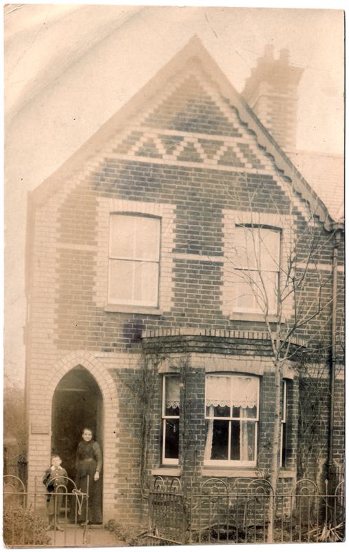 The front of an old postcard. The postcard is of Abingdon: Other Streets