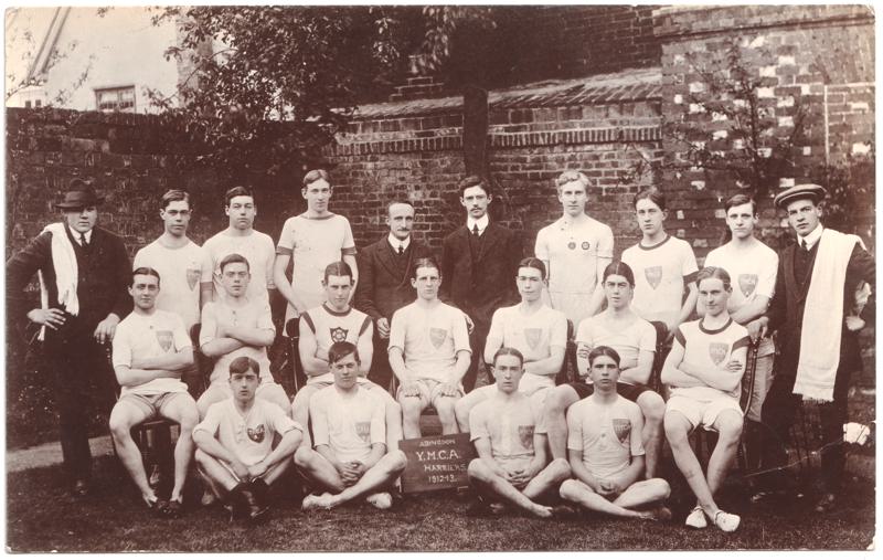 The front of an old postcard. The postcard is of Abingdon: Other local interest