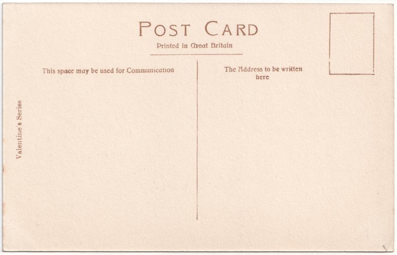 The reverse of an old postcard. The postcard is of Abingdon: Abbey Gateway