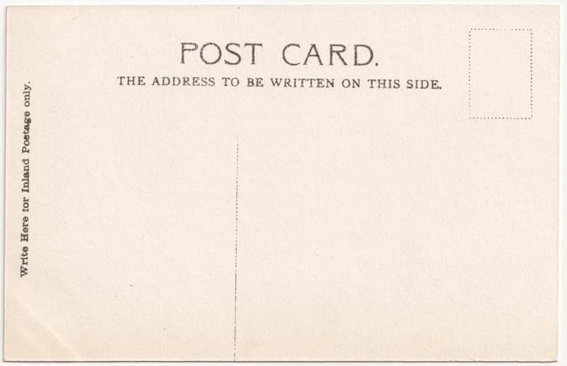 The reverse of an old postcard. The postcard is of Abingdon: The Bridge