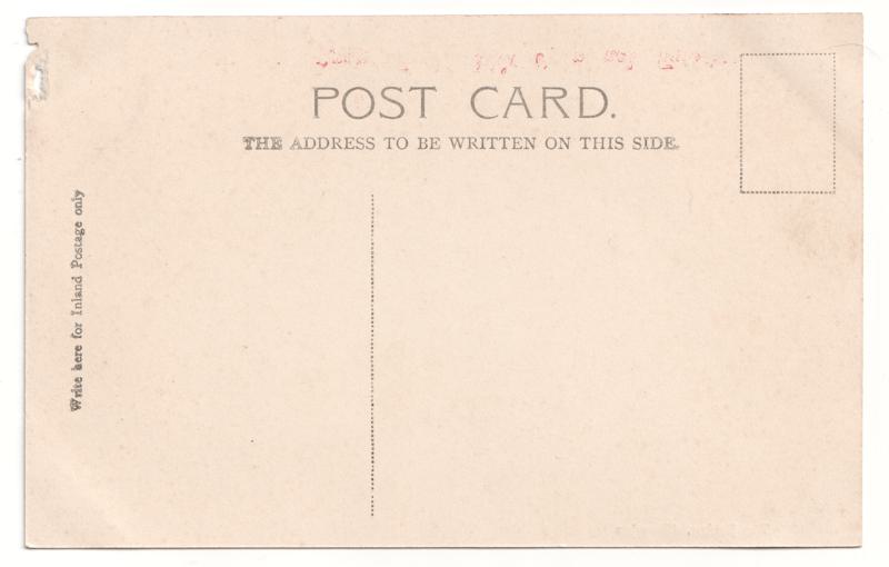 The reverse of an old postcard. The postcard is of Abingdon: The Bridge