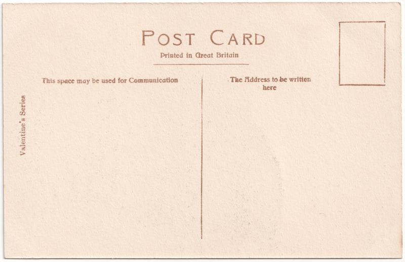 The reverse of an old postcard. The postcard is of Abingdon: The Bridge